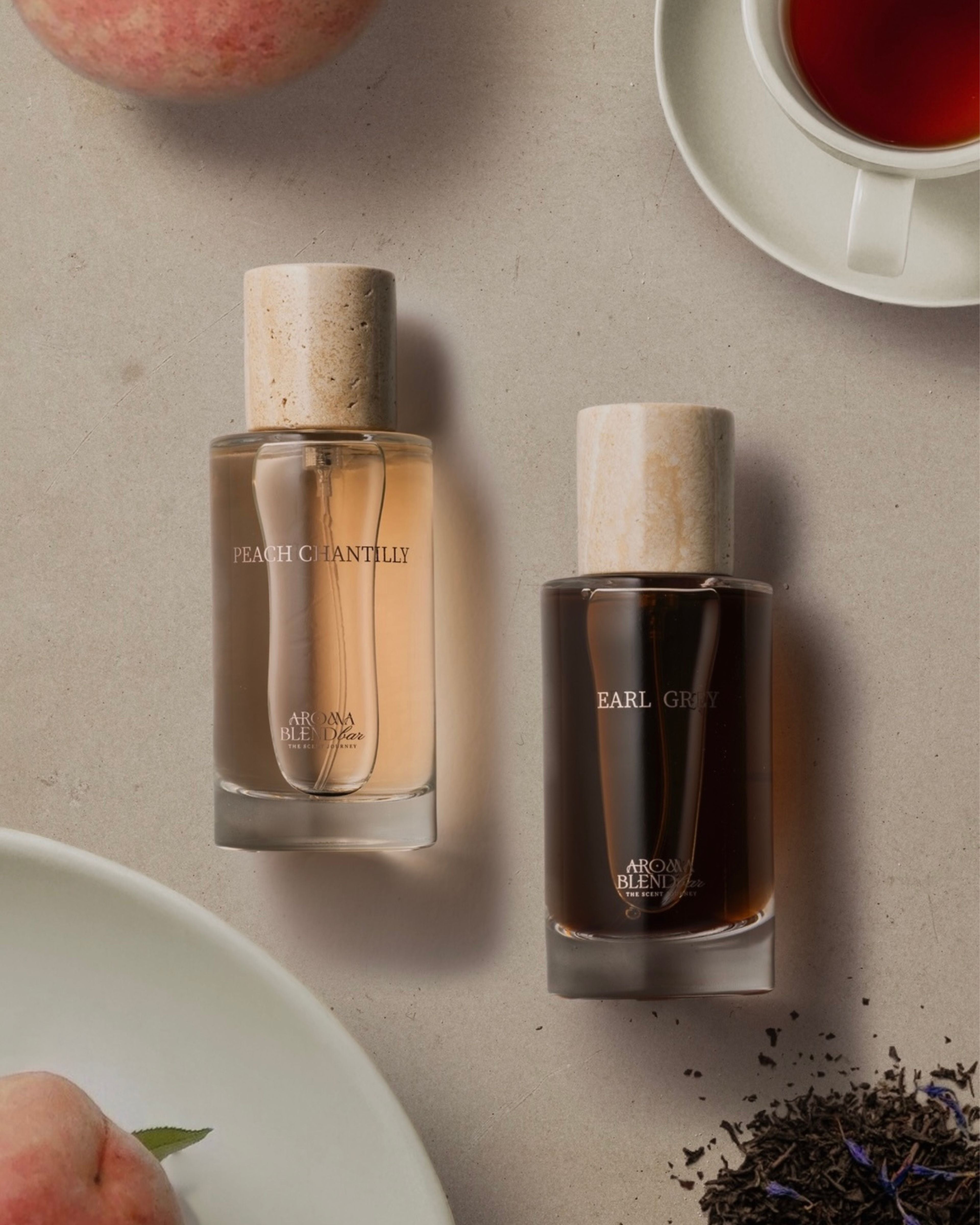 PEACH CHANTILLY × EARL GREY Layering Set – aromablendbar