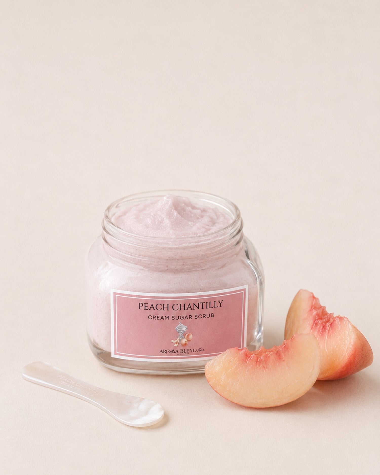 PEACH CHANTILLY CREAM SUGAR SCRUB（ピーチシャンティクリーム